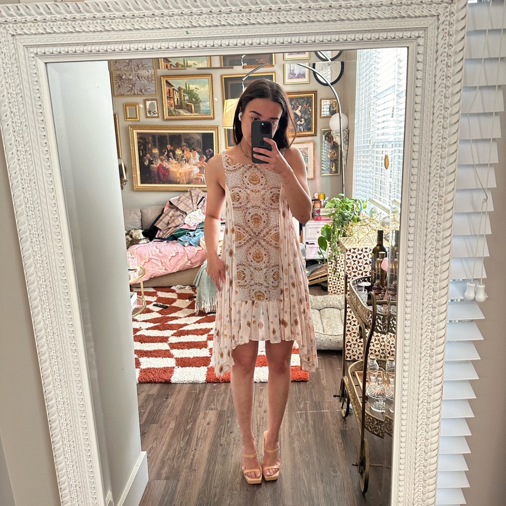 Free People Sheer Midi Dress